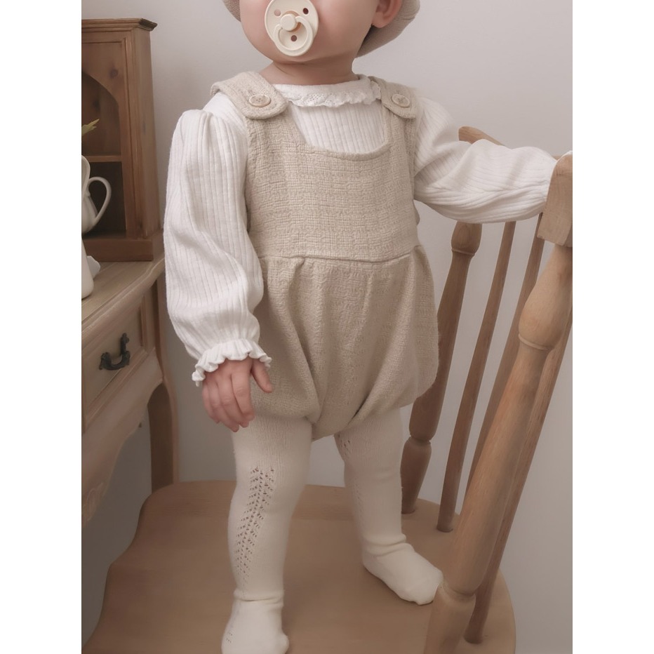 26春 正韓 mimimarket 柔軟壓紋 質感包屁衣（兩色）-細節圖4