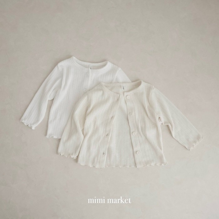 26春 正韓 mimimarket 木耳邊壓紋 小外套（兩色）-細節圖5