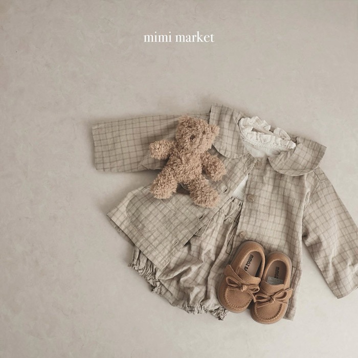 26春 正韓 mimimarket 學院風格紋  外套（兩色）-細節圖9