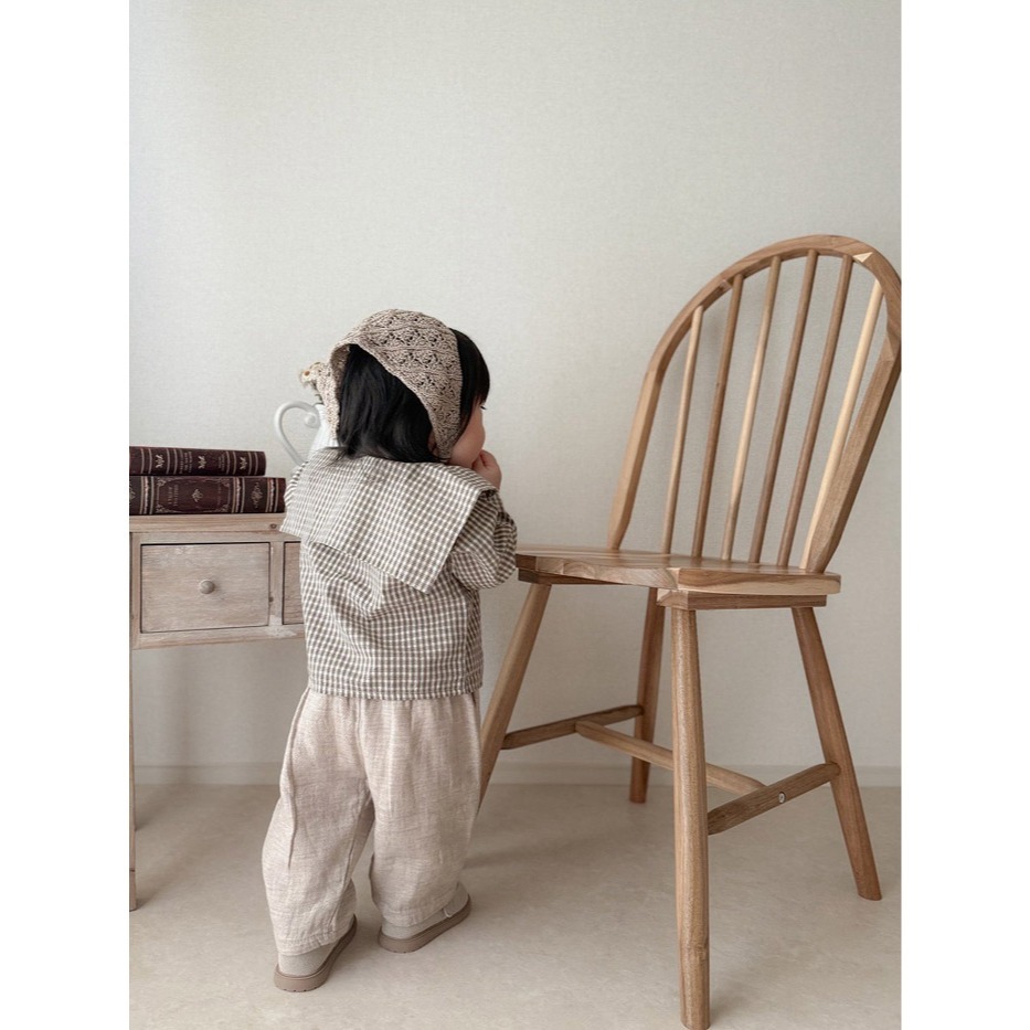 26春 正韓 mimimarket 日系簡約 棉麻長褲（兩色）-細節圖5