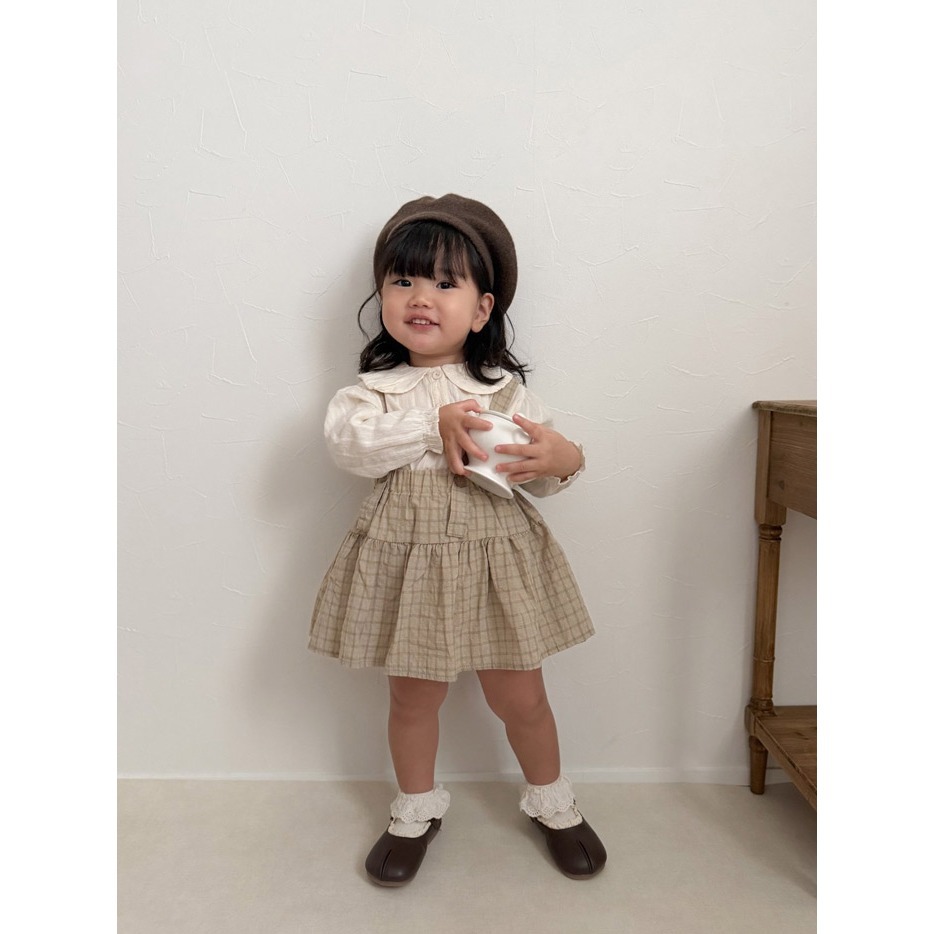 26春 正韓 mimimarket 日系小姐姐小圓領 襯衫（兩色）-細節圖2