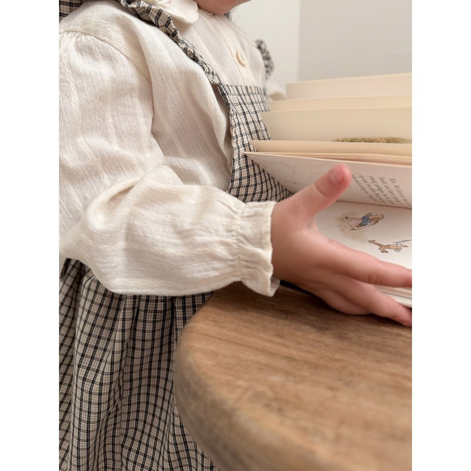 26春 正韓 mimimarket 日系小姐姐小圓領 襯衫（兩色）-細節圖9