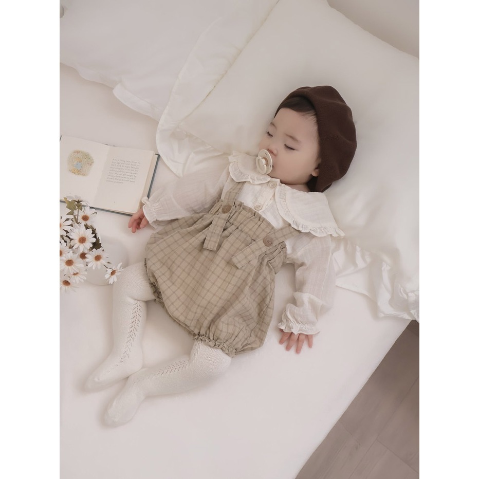 26春 正韓 mimimarket 公主大翻領 開扣上衣（兩色）-細節圖4