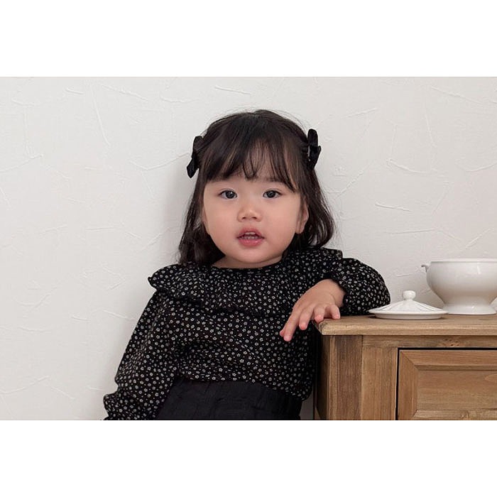 26春 正韓 mimimarket 春天小碎花 上衣（兩色）-細節圖6