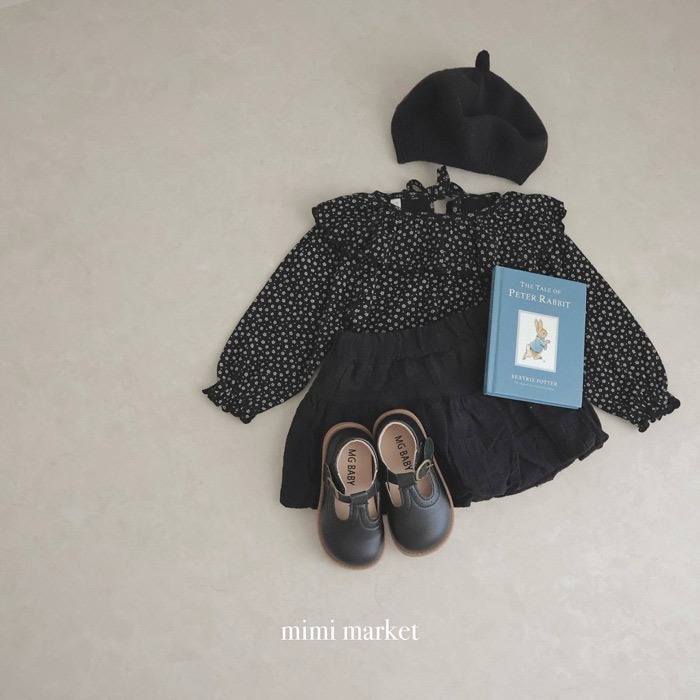 26春 正韓 mimimarket 春天小碎花 上衣（兩色）-細節圖8