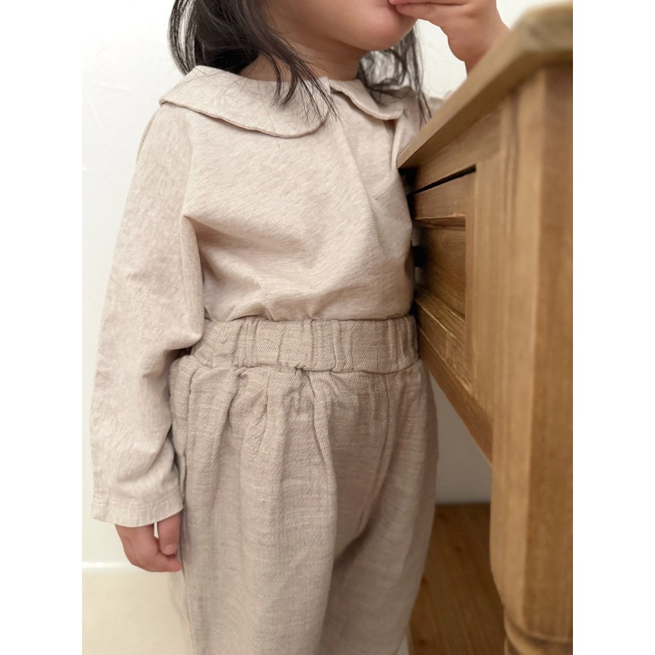 26春 正韓 mimimarket calm Line 娃娃領上衣 (三色）-細節圖4