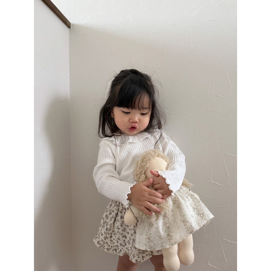 26春 正韓 mimimarket  Cozy Collar 羅紋木耳邊上衣（兩色）大推-細節圖4