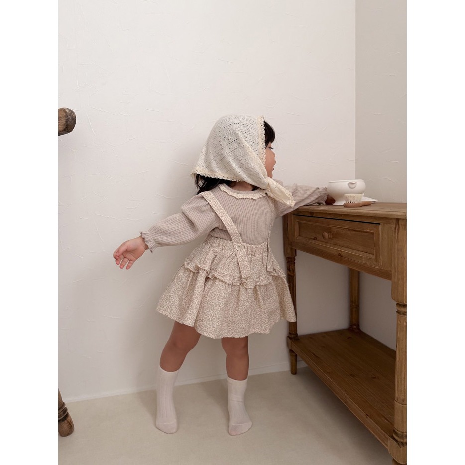 26春 正韓 mimimarket  princess 縮口上衣（兩色）-細節圖4