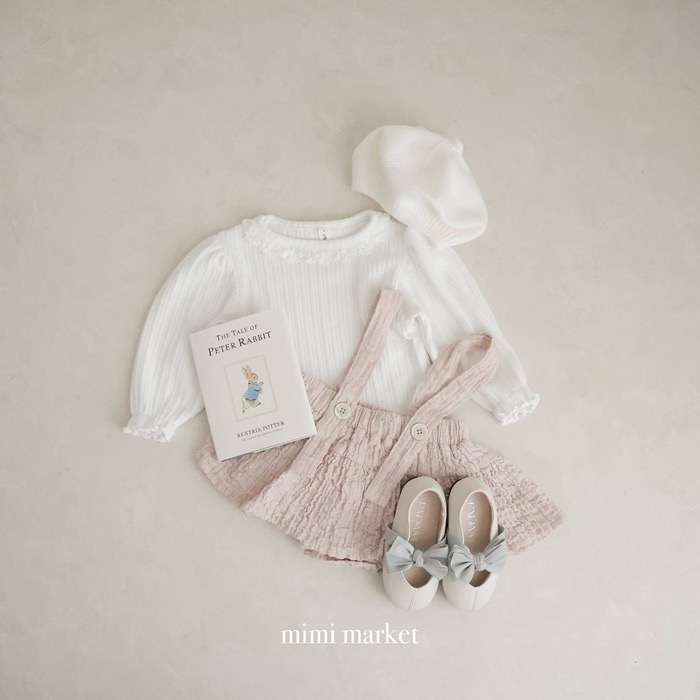 26春 正韓 mimimarket  princess 縮口上衣（兩色）-細節圖6