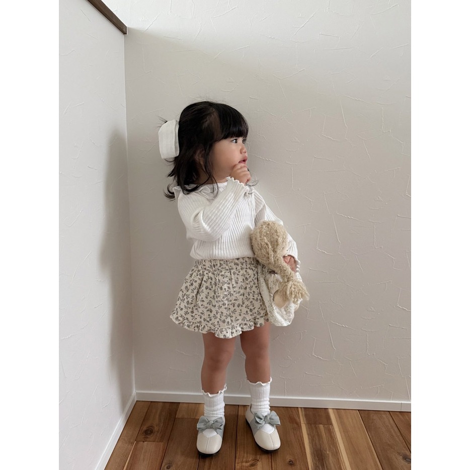 26春 正韓 mimimarket  Floral Breeze 褲裙（兩色）-細節圖2