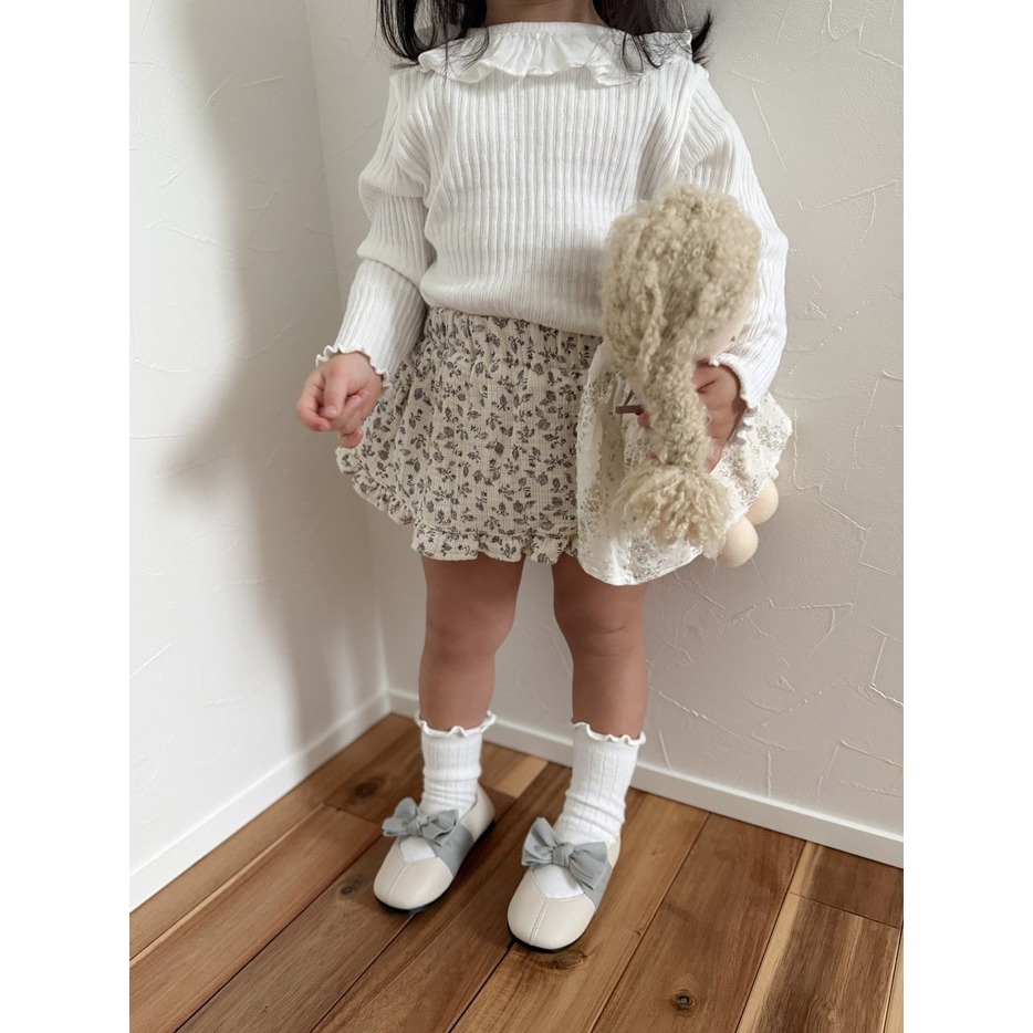 26春 正韓 mimimarket  Floral Breeze 褲裙（兩色）-細節圖3