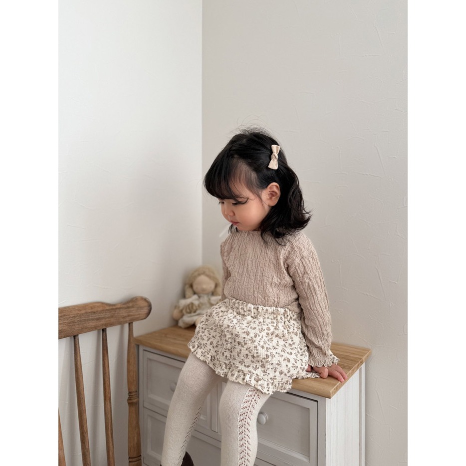 26春 正韓 mimimarket  Floral Breeze 褲裙（兩色）-細節圖6