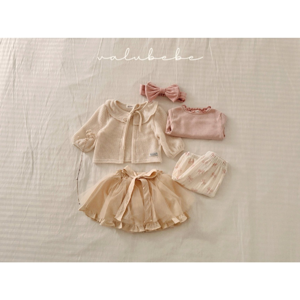 26春 正韓 valubebe Meadow Knit 田野感小外套（兩色）-細節圖2