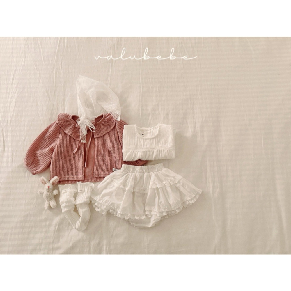 26春 正韓 valubebe Meadow Knit 田野感小外套（兩色）-細節圖3