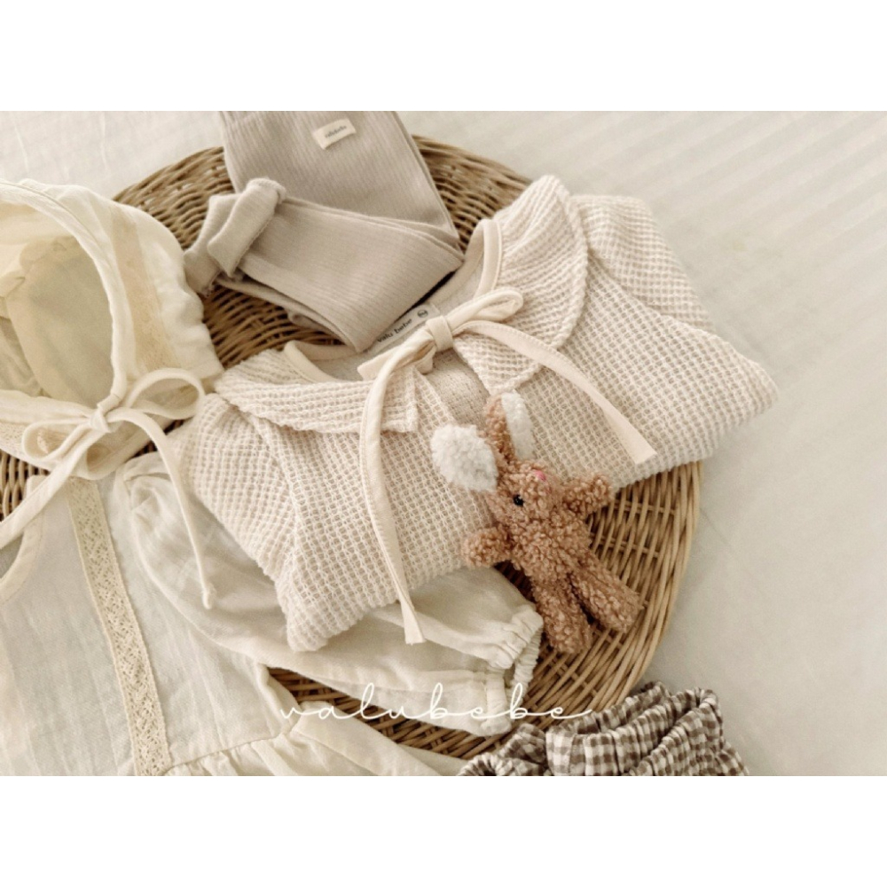 26春 正韓 valubebe Meadow Knit 田野感小外套（兩色）-細節圖6