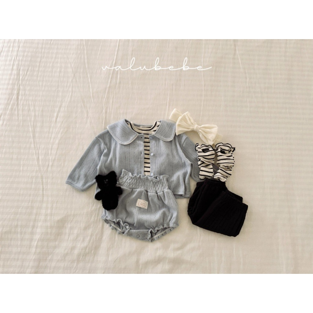 26春 正韓 valubebe 柔霧鄉村風柔棉 短褲（兩色）-細節圖4