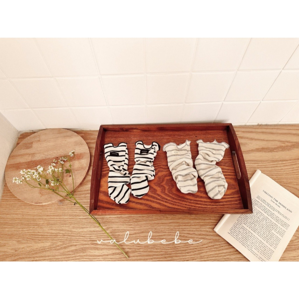 26春 正韓 valubebe 法式溫柔 木耳邊 襪-細節圖5