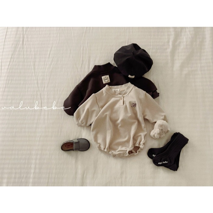 26春 正韓 valubebe 法式簡約 包屁衣（兩色）-細節圖3