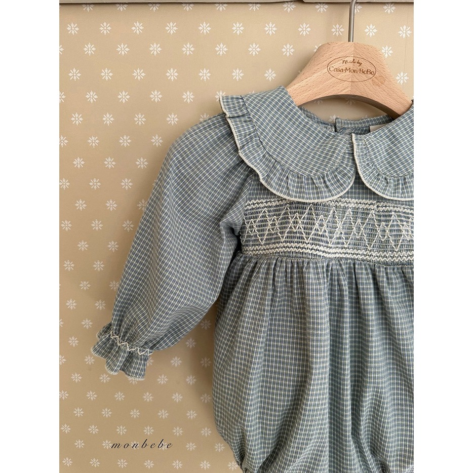 26春 正韓 monbebe 法式奶油鄉村系列 包屁衣（兩色）-細節圖3