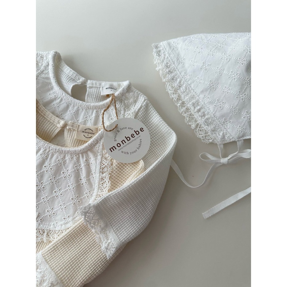 26春 正韓 monbebe 法式簡約系列 包屁衣（兩色）-細節圖4