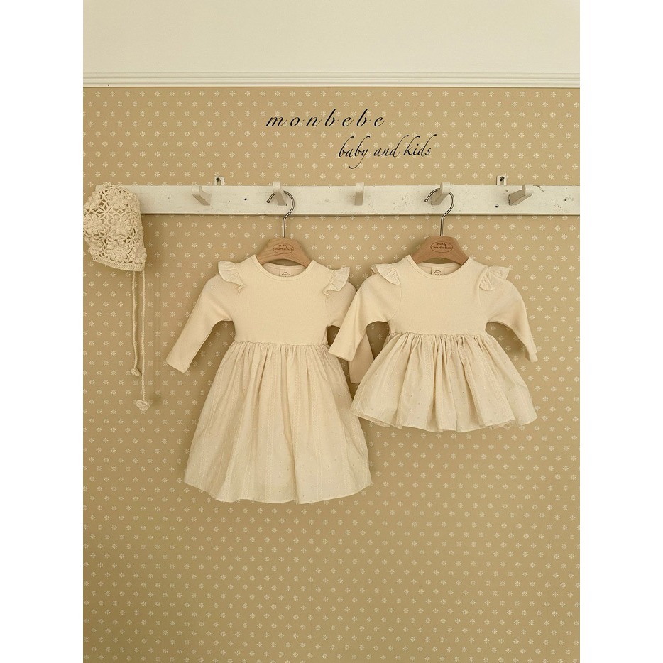 26春 正韓 monbebe 法式溫柔 Cream Grace 奶油優雅系列 寶寶款（兩色）-細節圖3