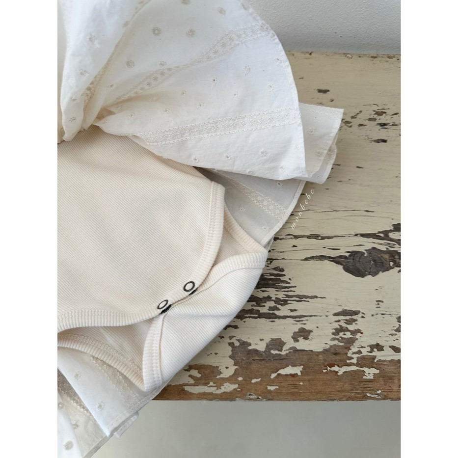 26春 正韓 monbebe 法式溫柔 Cream Grace 奶油優雅系列 寶寶款（兩色）-細節圖8