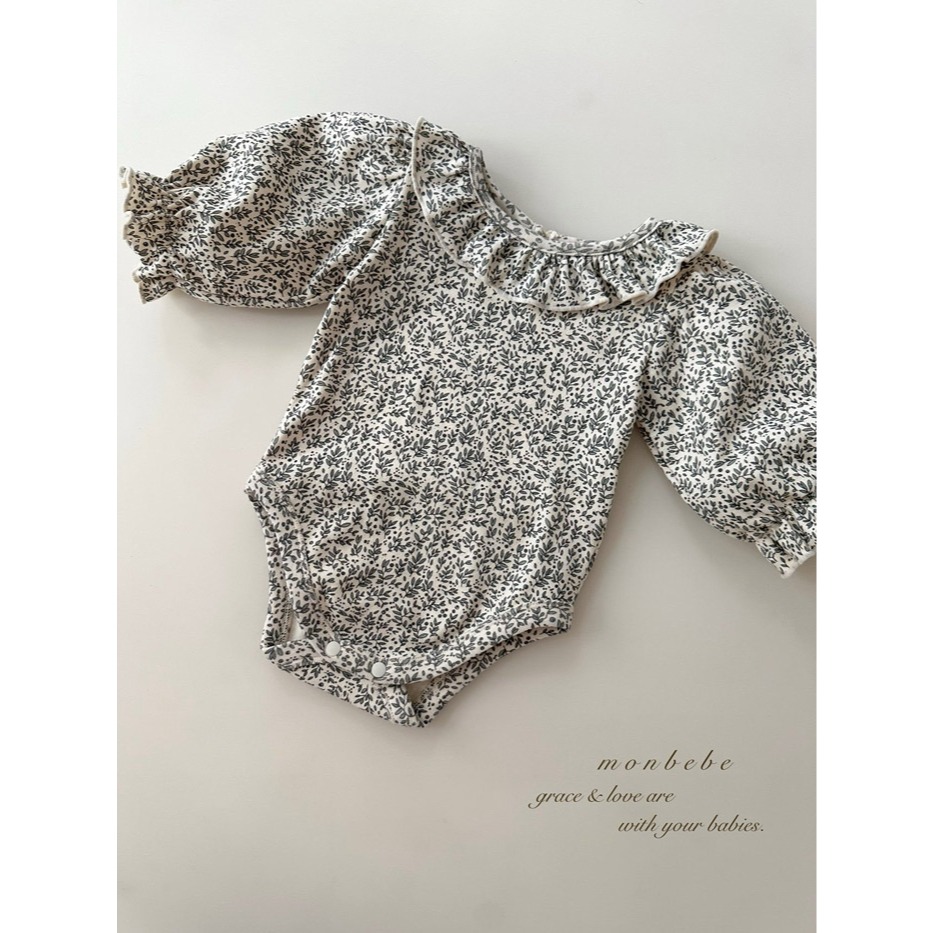 26春 正韓 monbebe 法式花園系列 包屁衣 寶寶款-細節圖3