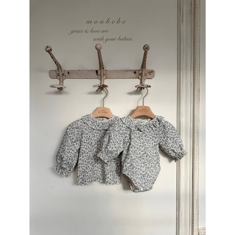 26春 正韓 monbebe 法式花園系列 上衣 幼童款(80-120cm)-細節圖3