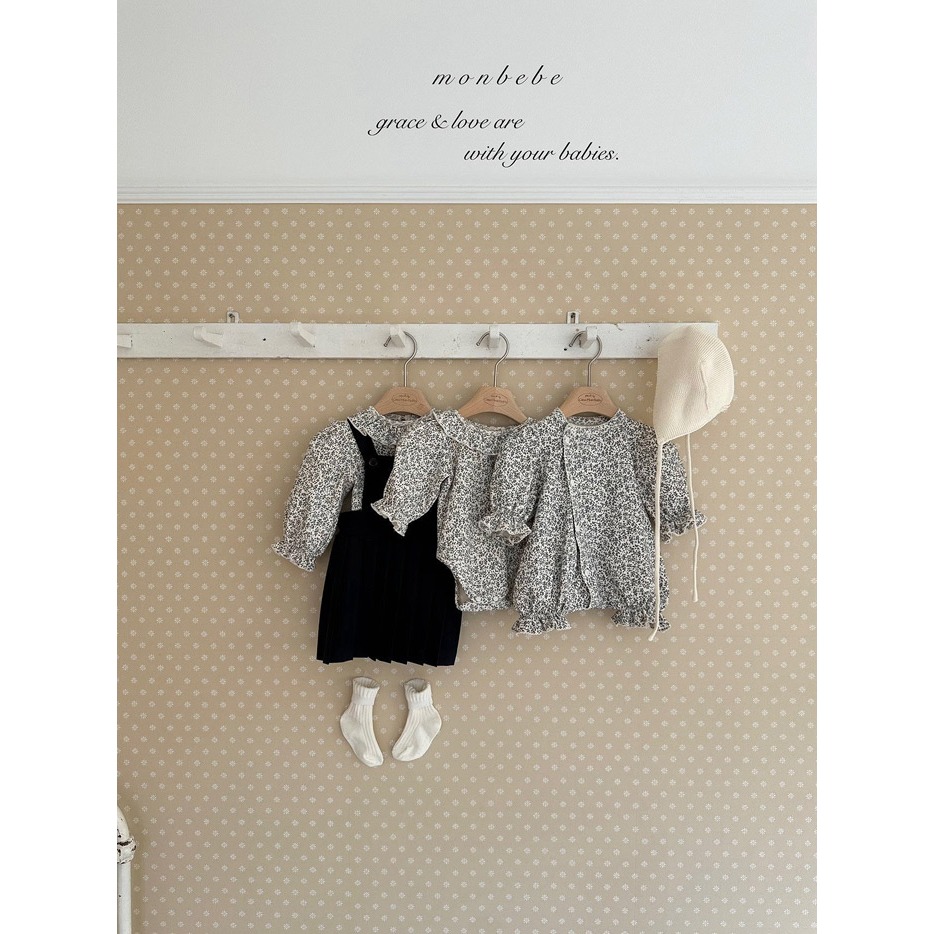 26春 正韓 monbebe 法式花園系列 上衣 幼童款(80-120cm)-細節圖5