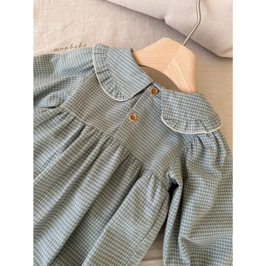 26春 正韓 monbebe 法式奶油鄉村系列 洋裝 幼童款(80-120cm)-細節圖6