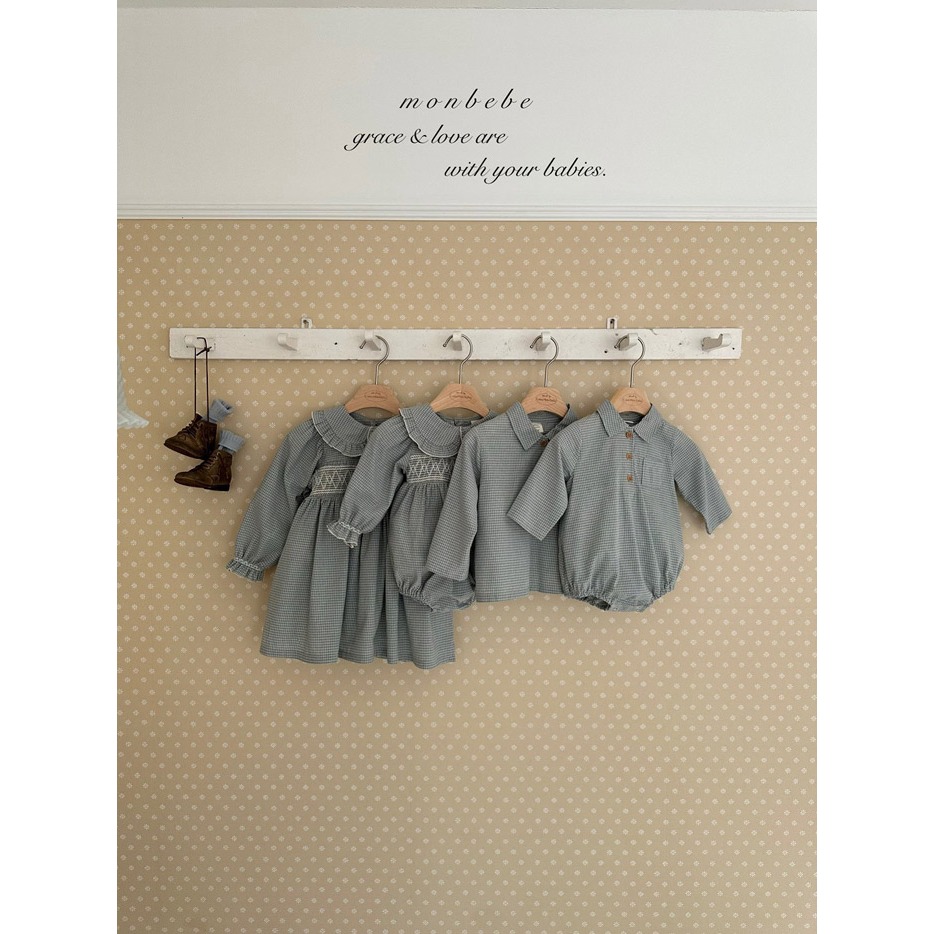 26春 正韓 monbebe 法式奶油鄉村系列 洋裝 幼童款(80-120cm)-細節圖7