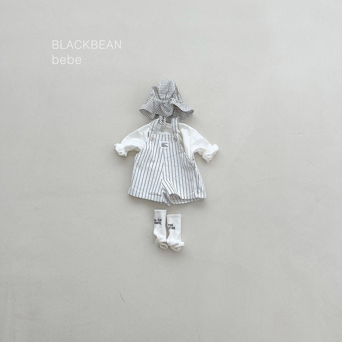 26春 正韓 blackbean 直條 吊帶褲 寶寶款-細節圖2