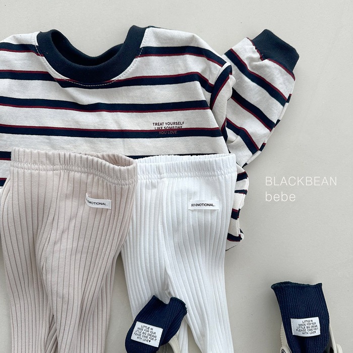 26春 正韓 blackbean 坑條 內搭褲 寶寶款-細節圖2