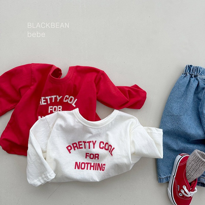 26春 正韓 blackbean 字母 上衣 寶寶款-細節圖3