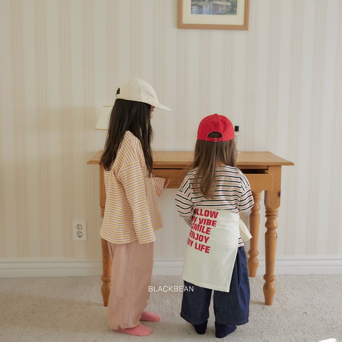 26春 正韓 blackbean 春天來了 條紋上衣 幼童款(84~120cm)-細節圖3