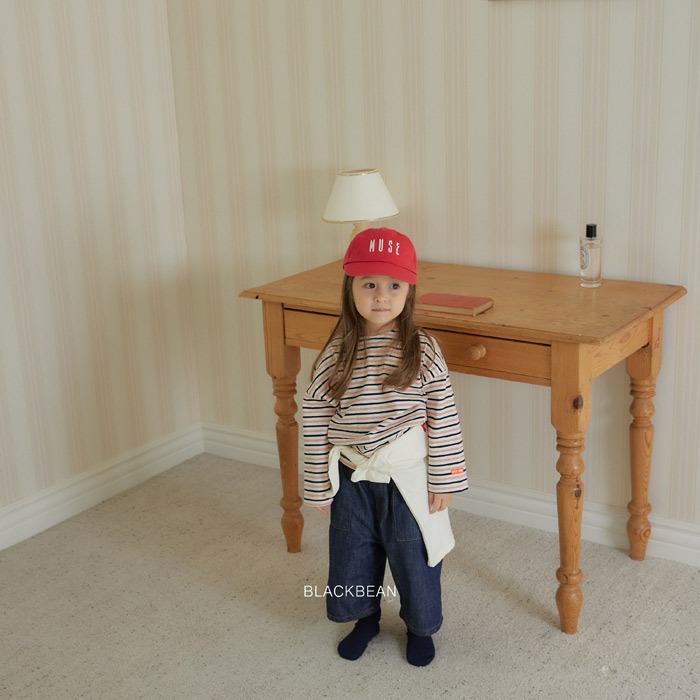 26春 正韓 blackbean 春天來了 條紋上衣 幼童款(84~120cm)-細節圖7