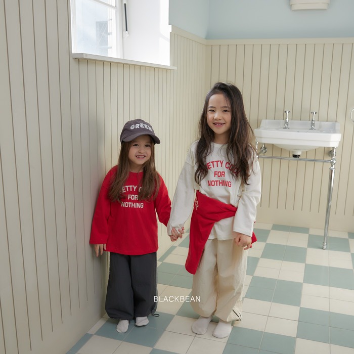 26春 正韓 blackbean 字母 上衣 幼童款(84~120cm)-細節圖2