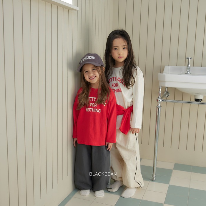 26春 正韓 blackbean 字母 上衣 幼童款(84~120cm)-細節圖3