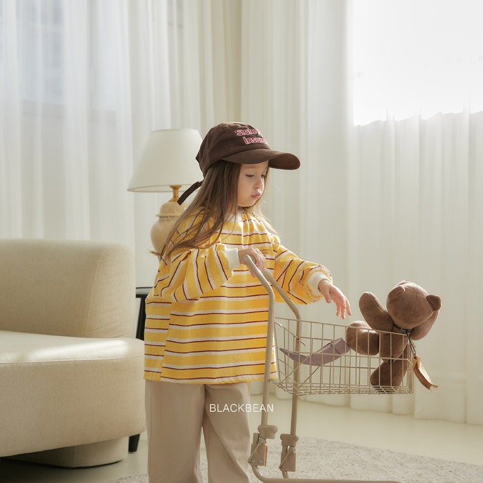 26春 正韓 blackbean 不敗款條紋 上衣 幼童款(84~120cm)-細節圖4