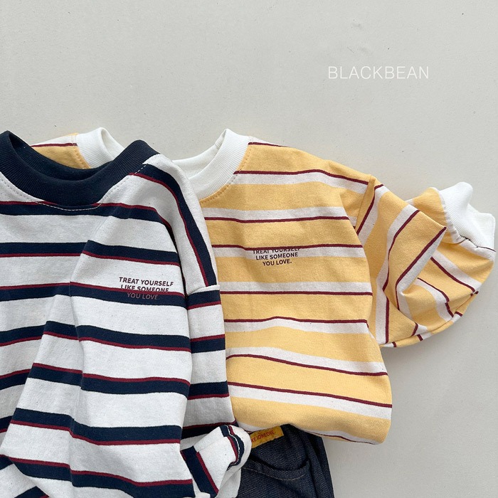 26春 正韓 blackbean 不敗款條紋 上衣 幼童款(84~120cm)-細節圖6