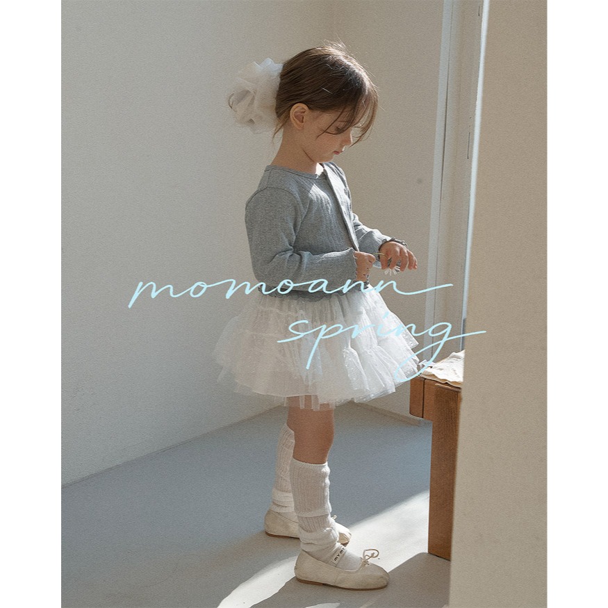 26春 正韓 momoann 簡約日常 針織背心+小罩衫 (90~140cm)-細節圖2