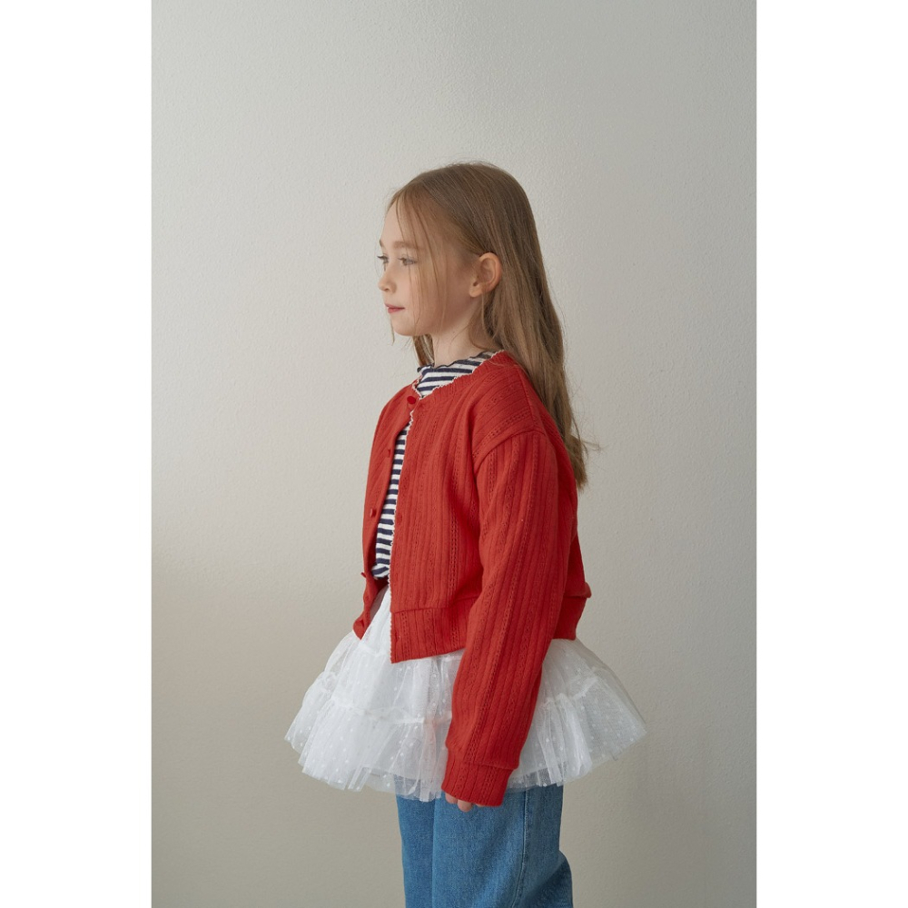 26春 正韓 momoann 質感滾邊 針織外套 (90~130cm)-細節圖2