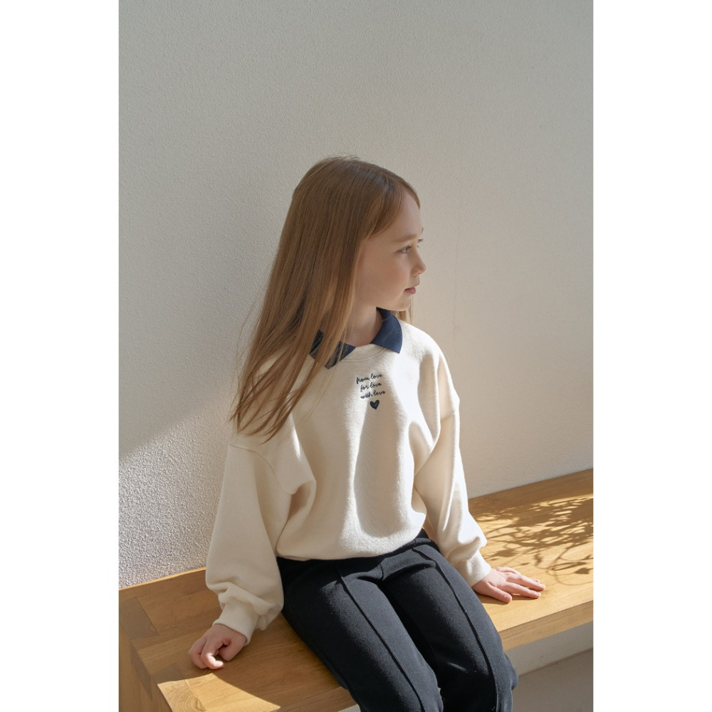 26春 正韓 momoann 法式學院風 大學Ｔ (90~150cm)-細節圖2