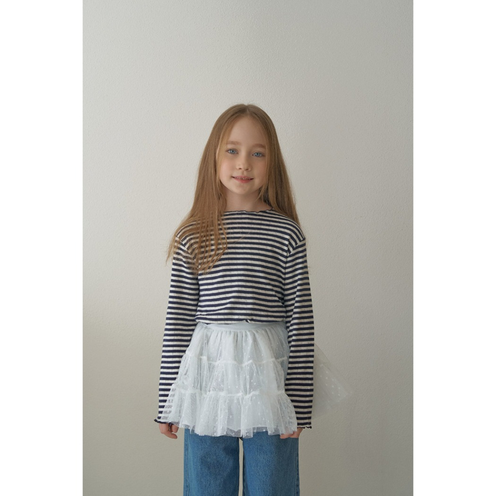 26春 正韓 momoann 日常滿分 百搭木耳邊上衣 (90~130cm)-細節圖7