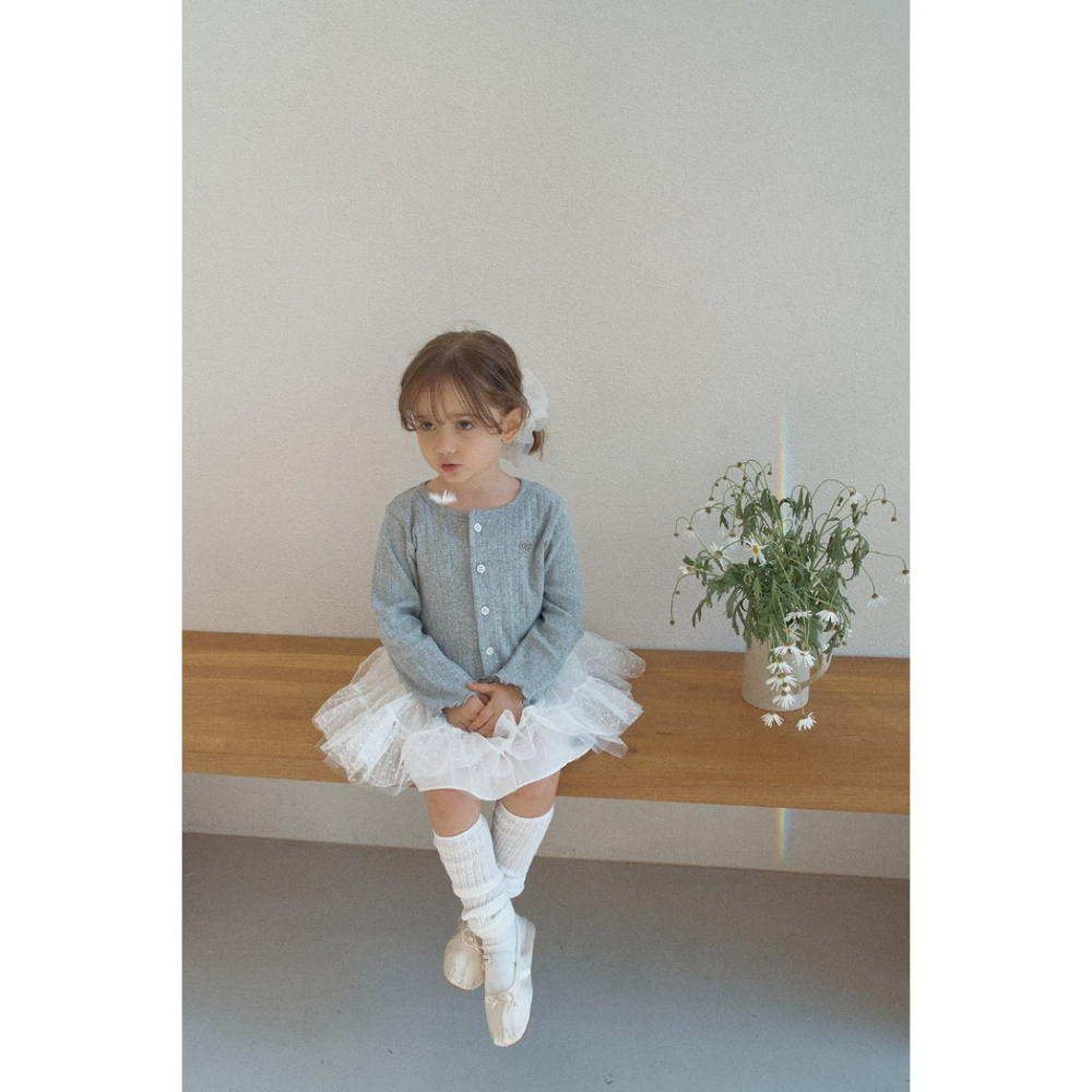 26春 正韓 momoann 浪漫蕾絲 澎澎紗裙 (90~125cm)-細節圖3