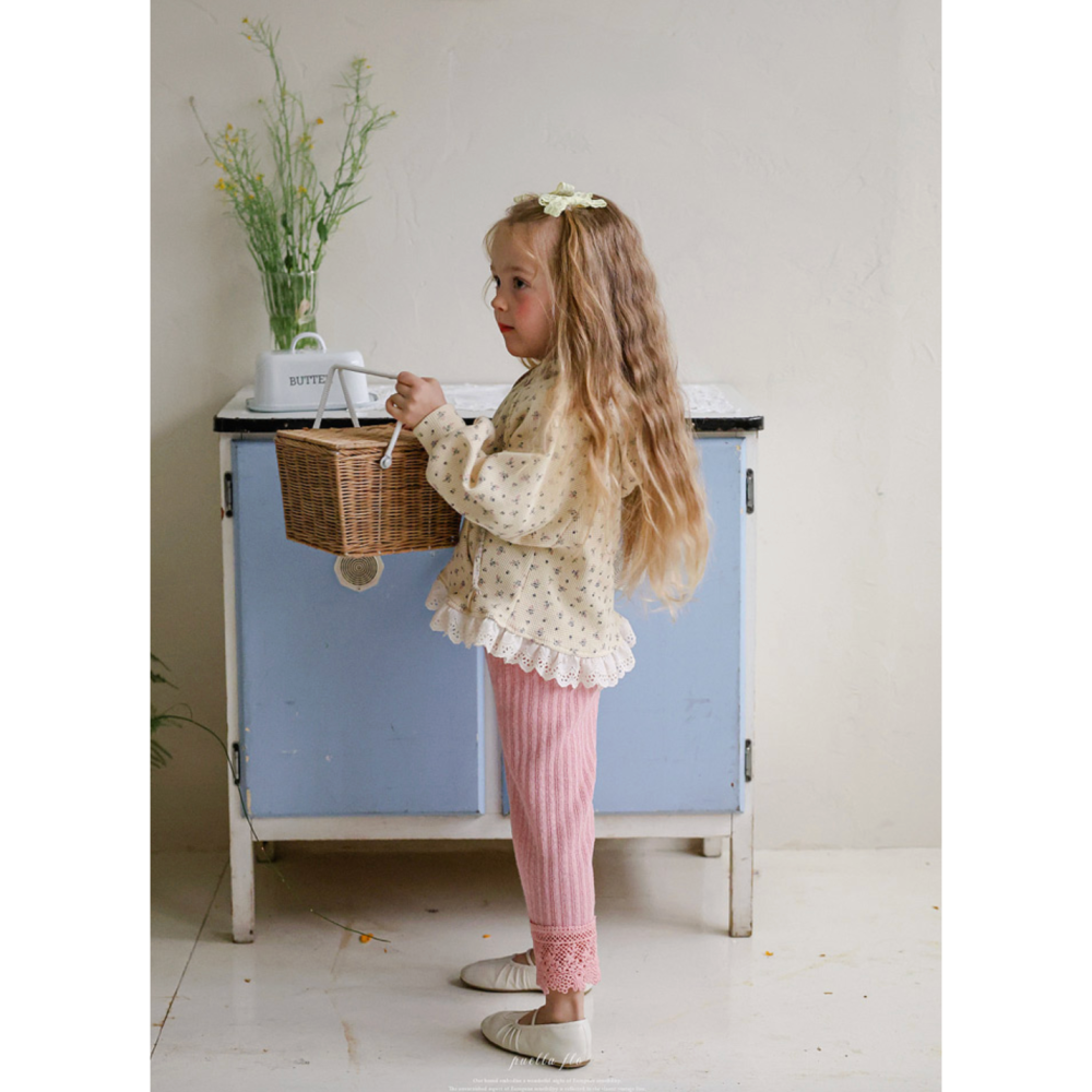 26春 正韓 FLO Field Days 田野日常系列 碎花連帽外套（80-135cm)-細節圖5