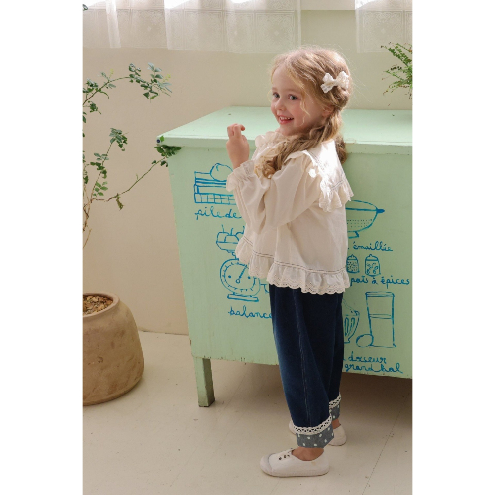 26春 正韓 FLO Field Days 田野日常系列 牛仔褲（80-135cm)-細節圖2