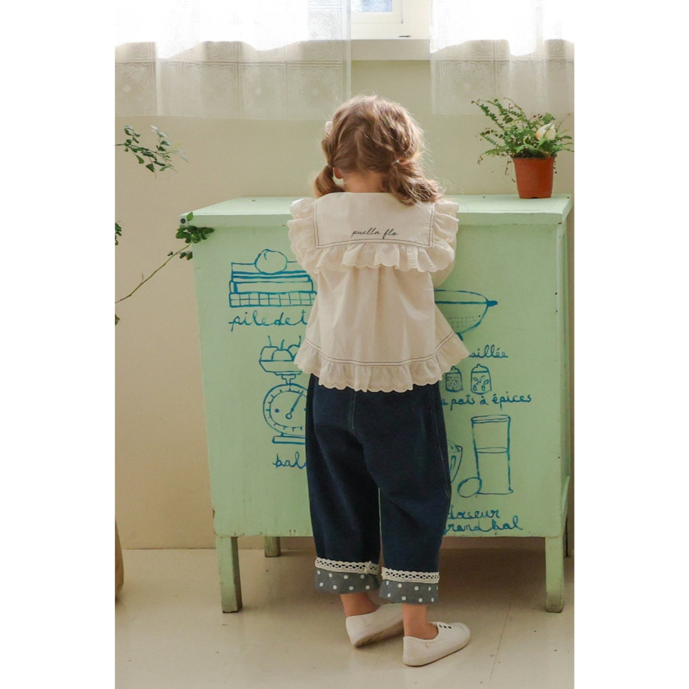 26春 正韓 FLO Field Days 田野日常系列 牛仔褲（80-135cm)-細節圖3