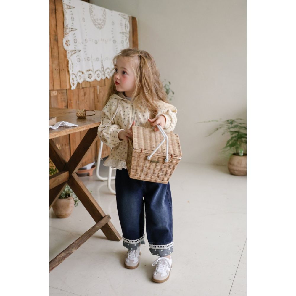 26春 正韓 FLO Field Days 田野日常系列 牛仔褲（80-135cm)-細節圖6