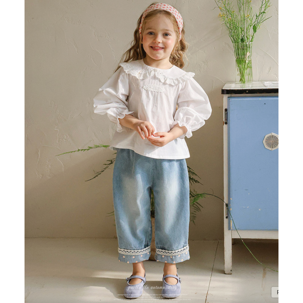 26春 正韓 FLO Field Days 田野日常系列 牛仔褲（80-135cm)-細節圖8